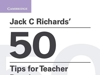 (EPUB)-Jack C Richards' 50 Tips for Teacher Development Pocket E app book books branding design download ebook illustration logo ui