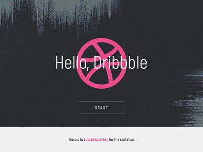 Hello, Dribbble! first shot start game