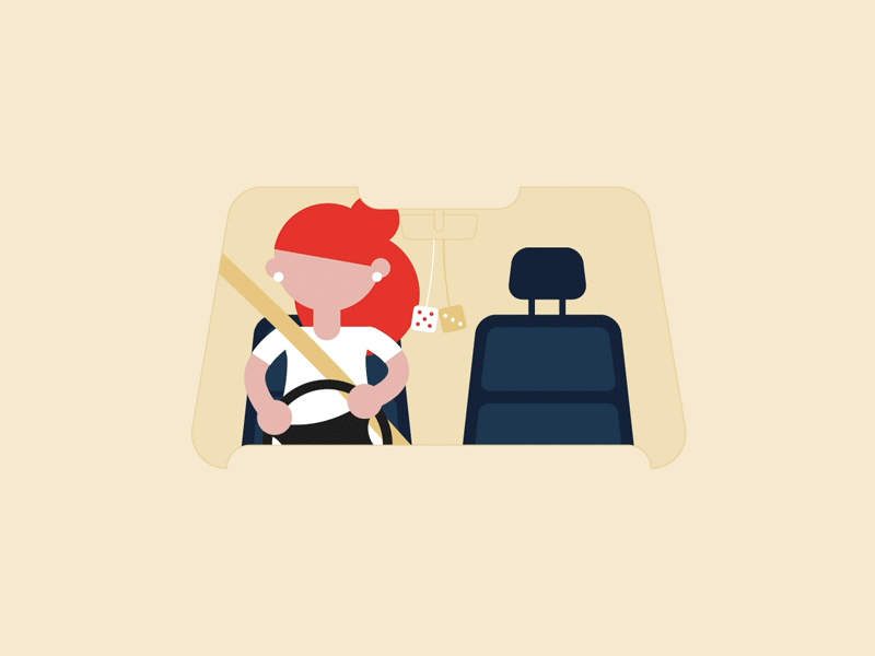 The Convenience King after effects animation character character design commute design driving gif illustration motion traffic
