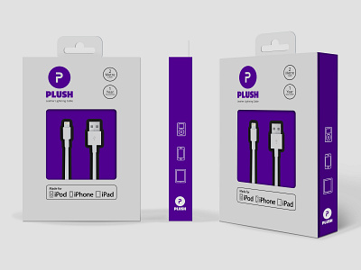 Plush Iphone Cable cable logo logodesign packaging
