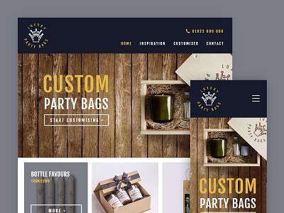 Luxury Party Bags Website design webdesign website