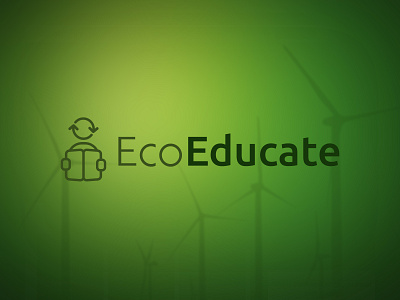 EcoEducate eco ecological education education green logo logodesign
