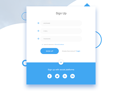 Registration DailyUI 01 login form reg page registration dailyui 01 registration form social auth