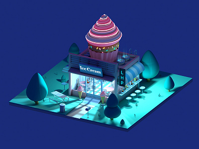 Cold Drink Shop-Night