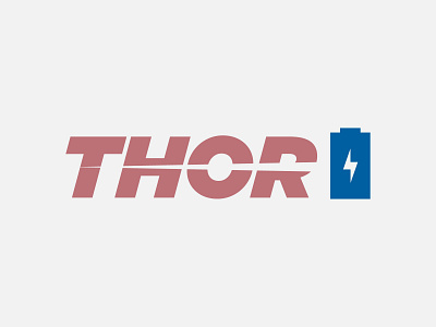 Thor Logo battery electricity logo sport vector