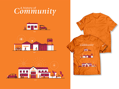A History Of Community andover state bank bank jajo orange t shirt