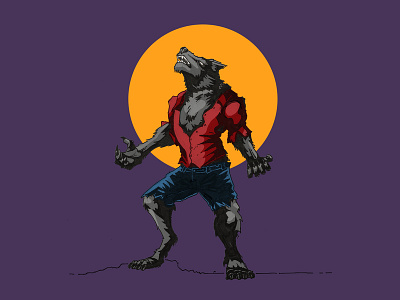 Happy Halloween halloween illustration ink werewolf