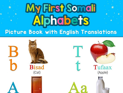 (READ)-My First Somali Alphabets Picture Book with English Trans app book books branding design download ebook graphic design illustration logo typography ui ux vector