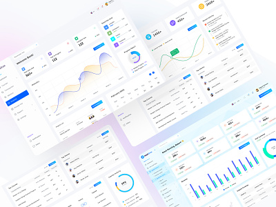 Dashboard UI design for HRM, CRM, LMS android app course crm dashboard education hrm hrm ui ios lms payroll management ui web app