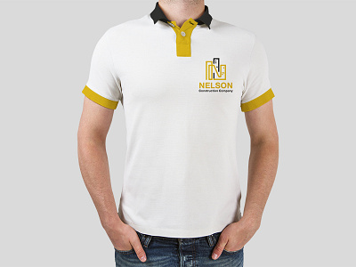 Nelson Construction Company T-shirt Mock-up company construction mock up nelson t shirt
