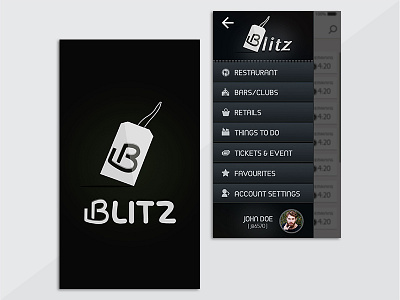 Blitz App Design app blitz cc design photoshop ui user ux zoptal