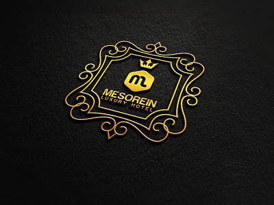 Mesorein Luxury Hotel Logo Mock-up ai hotel logo luxury mesorein mock up photoshop psd