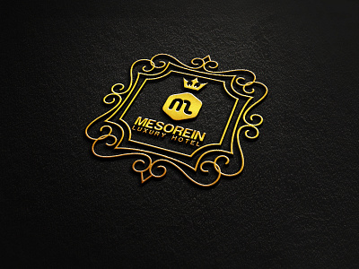 Mesorein Luxury Hotel Logo Mock-up