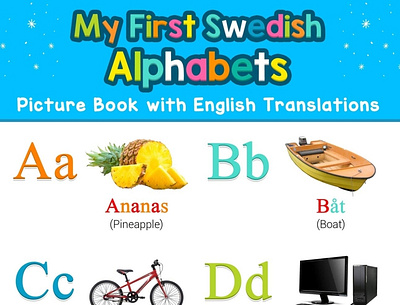 (EBOOK)-My First Swedish Alphabets Picture Book with English Tra app book books branding design download ebook illustration logo ui