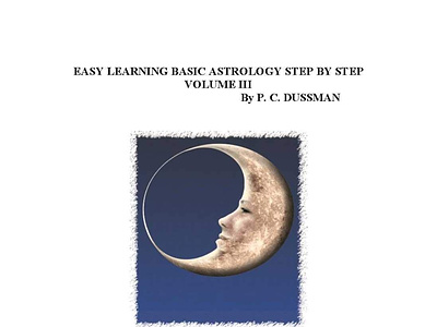 (BOOKS)-Easy Learning Basic Astrology Step by Step Volume III