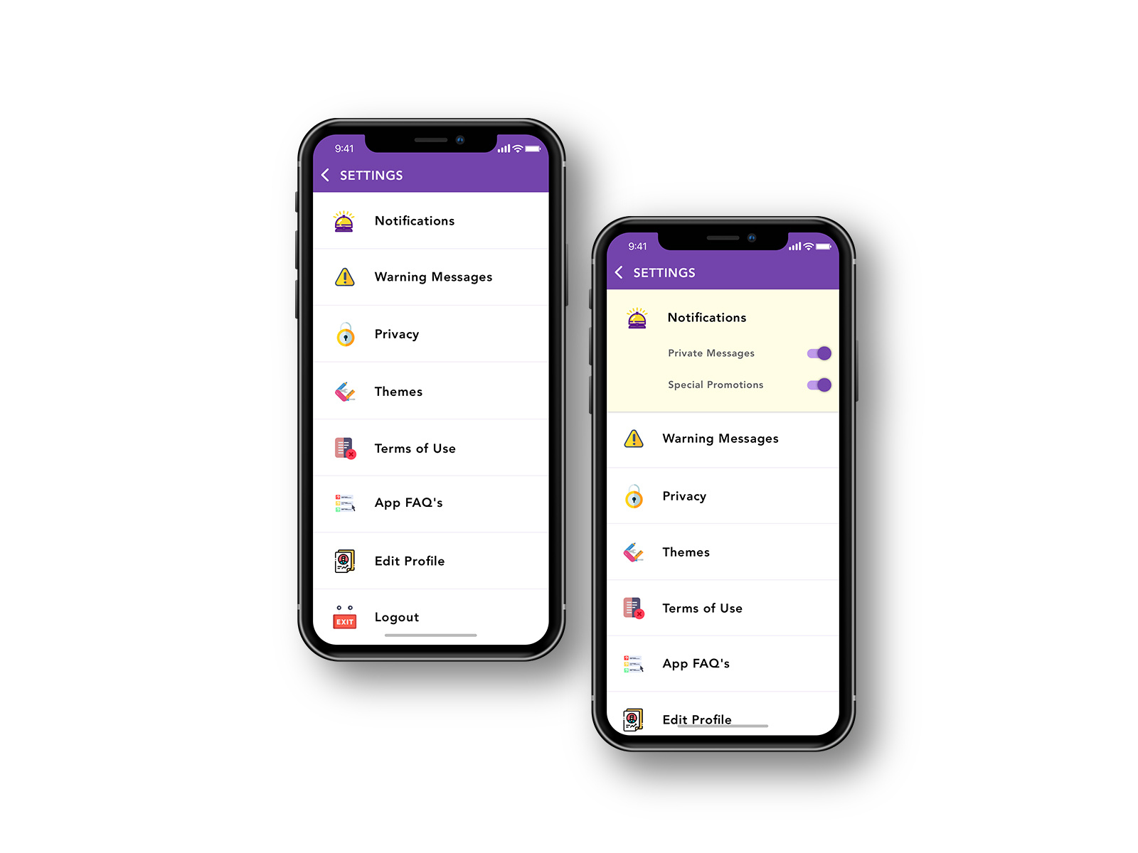 Notification ui