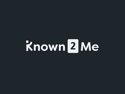 Known2Me logo app app branding branding friendly logo fun logo human logo k logo logo design