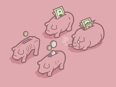 Who Hogs the World's Wealth? graphics illustration infographic pig