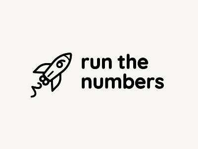 Run The Numbers Logo concept