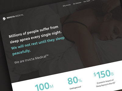 Invicta Medical Site home page landing page medical one page site ui ux website