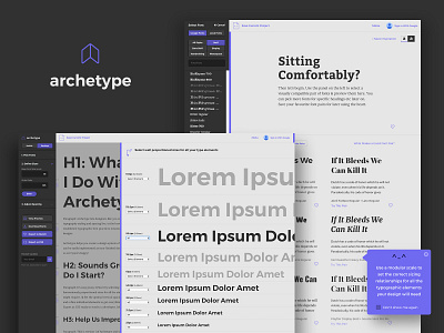 Archetype, a tool for creating typography design systems design systems product design typography typography design ui ux