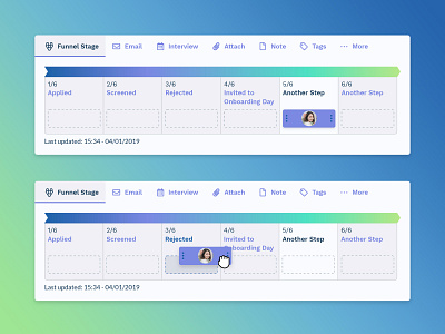 Applicant Tracking System UI Elements