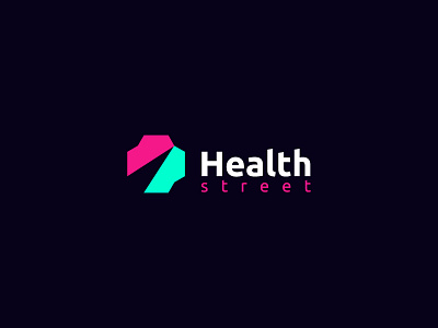Health Street best designer best shots branding clean design cool colors cool design creativity design good design logo design