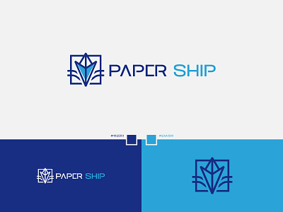 Paper Ship best designer best shots branding clean design cool colors cool design creativity design good design logo design