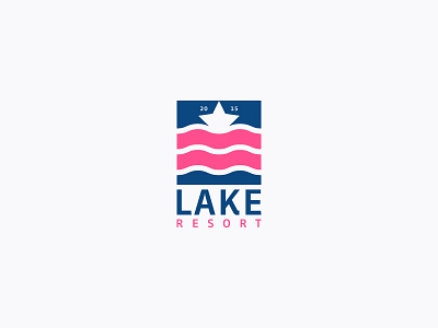 Lake Resort best designer best shots branding clean design cool colors cool design creativity design good design logo design