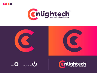 Onlightech best designer best shots branding clean design cool colors cool design cool logo design good design logo design