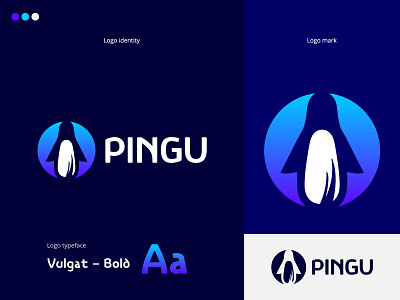 Pingu best shots branding clean design cool colors cool design cool logo creativity design good design logo design