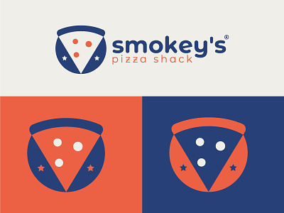 Smokey's Pizza Shack best designer best shots branding clean design cool colors cool design creativity design good design logo design