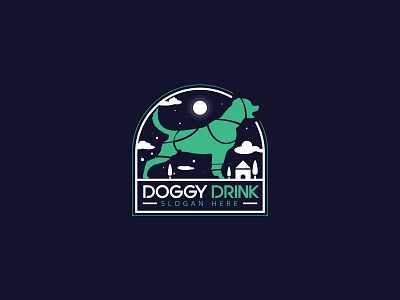 Doggy Drink animal animal character best designer best shots branding charachter clean design cool colors cool design cool logo creativity design drink good design illustration logo logo design