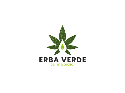 Erba Verde beautiful best designer best shots branding cannabis logo clean design cool colors cool design cool logo creativity design full color good design graphic design logo logo design marijuana