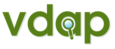 VDAP logo blue green illustration logo