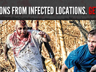 Infected Locations distressed website zombies