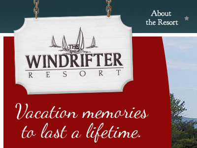 Windrifter Sign Rebound illustration logo website wood