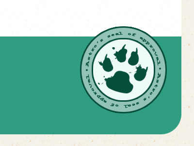 Astros Seal Of Approval footer green illustration website