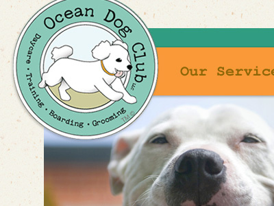 Doggie Club courier new green logo orange website