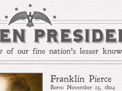 Presidents historic website