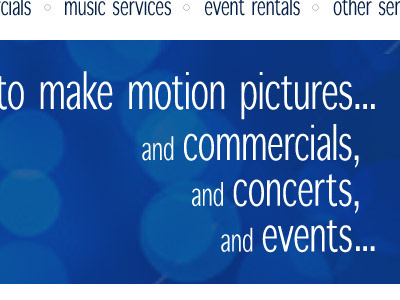 Make Motion Pictures blue main message website