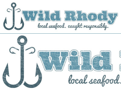 Wild Rhody One blue illustration logo