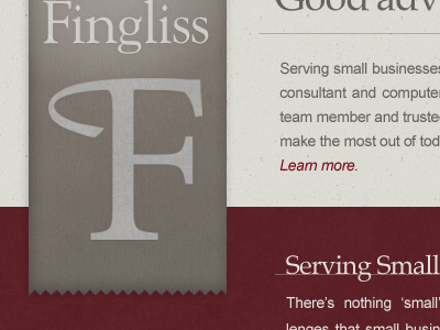 Fingliss - logo logo red website