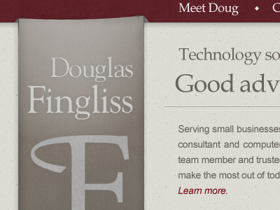 Fingliss - logo banner logo red website