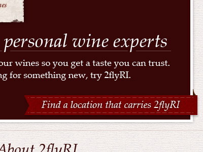 Personal Wine Experts billboard message red textures website wines