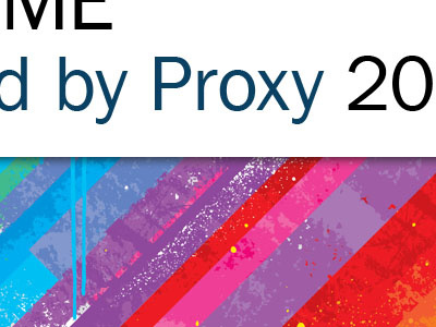 By Proxy colorful presentation slides