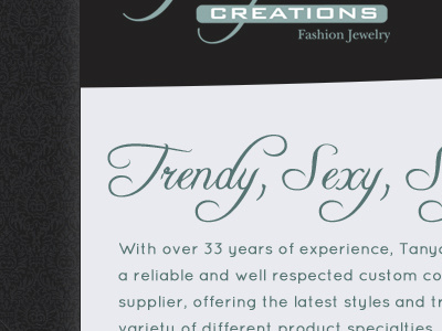 Trendy Sexy homepage script website