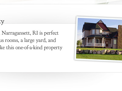 Featured Property homepage website