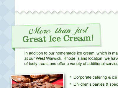 More Than Ice Cream blue green ice cream website