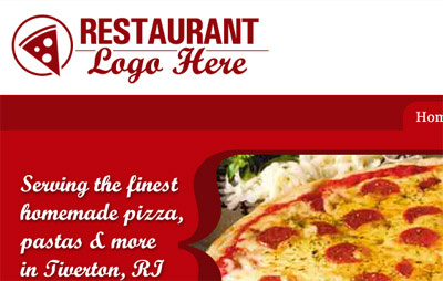 Pizzaria pizza red restaurant template website